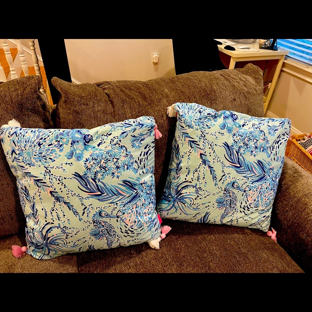 Lilly Pulitzer throw pillows